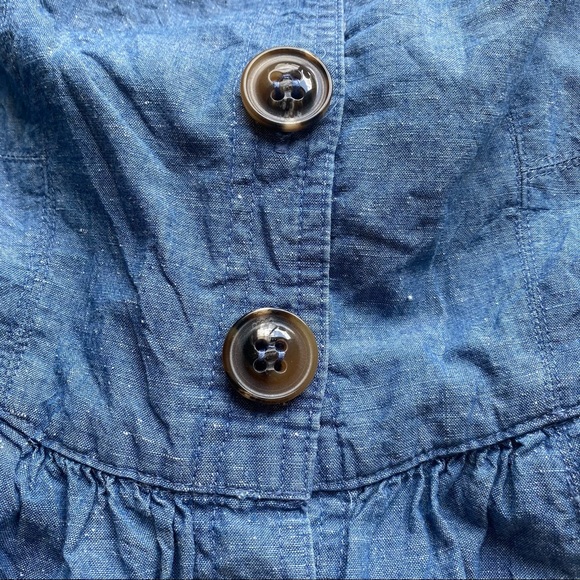 Free People Mini Chambray Dress Size 6 - Picture 9 of 11